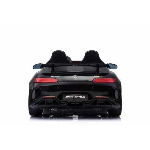 Mercedes-Benz GT R pre deti Lakovaný Čierny + Pohon 4x4 + Vetráčik + Diaľkové ovládanie + EVA + MP3 LED