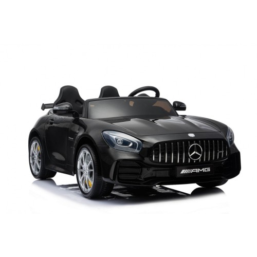 Mercedes-Benz GT R pre deti Lakovaný Čierny + Pohon 4x4 + Vetráčik + Diaľkové ovládanie + EVA + MP3 LED