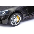 Mercedes-Benz GT R pre deti Lakovaný Čierny + Pohon 4x4 + Vetráčik + Diaľkové ovládanie + EVA + MP3 LED