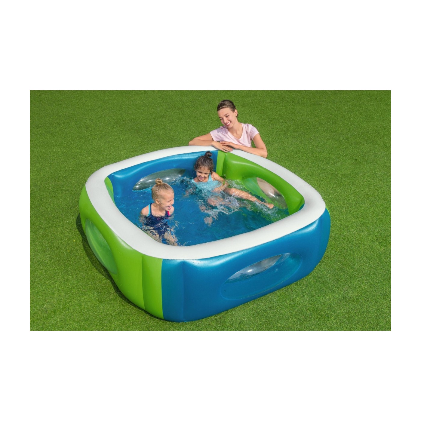 Nafukovací Bazén pre deti s Výhľadovými oknami 168x168x56 BESTWAY