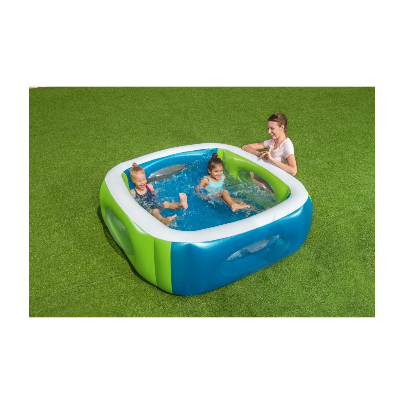 Nafukovací Bazén pre deti s Výhľadovými oknami 168x168x56 BESTWAY