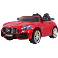 Mercedes-Benz GT R pre deti Lakovaný Červený + Pohon 4x4 + Vetráčik + Diaľkové ovládanie + EVA + MP3 LED