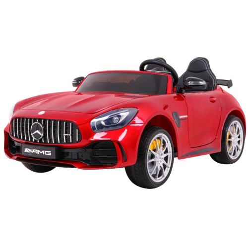 Mercedes-Benz GT R pre deti Lakovaný Červený + Pohon 4x4 + Vetráčik + Diaľkové ovládanie + EVA + MP3 LED