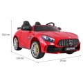 Mercedes-Benz GT R pre deti Lakovaný Červený + Pohon 4x4 + Vetráčik + Diaľkové ovládanie + EVA + MP3 LED