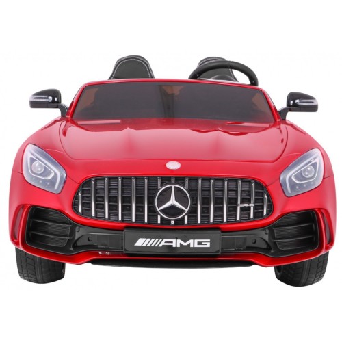 Mercedes-Benz GT R pre deti Lakovaný Červený + Pohon 4x4 + Vetráčik + Diaľkové ovládanie + EVA + MP3 LED