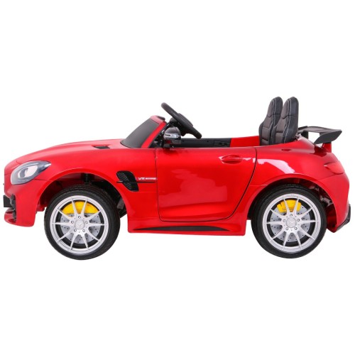 Mercedes-Benz GT R pre deti Lakovaný Červený + Pohon 4x4 + Vetráčik + Diaľkové ovládanie + EVA + MP3 LED