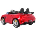 Mercedes-Benz GT R pre deti Lakovaný Červený + Pohon 4x4 + Vetráčik + Diaľkové ovládanie + EVA + MP3 LED