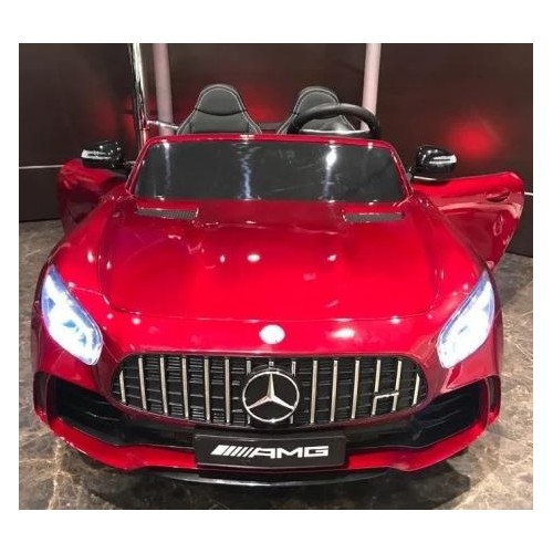 Mercedes-Benz GT R pre deti Lakovaný Červený + Pohon 4x4 + Vetráčik + Diaľkové ovládanie + EVA + MP3 LED