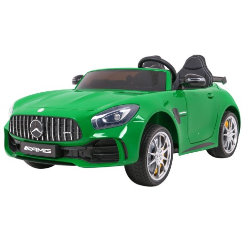 Mercedes-Benz GT R pre deti Lakovaný Zelený + Pohon 4x4 + Vetráčik + Diaľkové ovládanie + EVA + MP3 LED