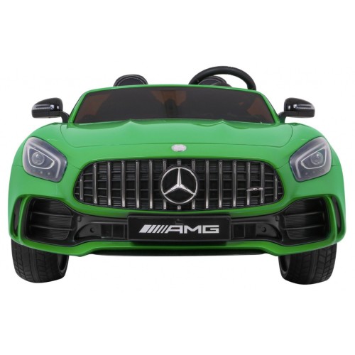 Mercedes-Benz GT R pre deti Lakovaný Zelený + Pohon 4x4 + Vetráčik + Diaľkové ovládanie + EVA + MP3 LED