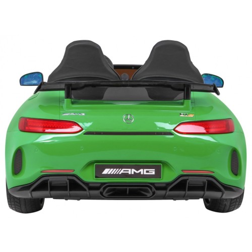 Mercedes-Benz GT R pre deti Lakovaný Zelený + Pohon 4x4 + Vetráčik + Diaľkové ovládanie + EVA + MP3 LED
