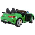 Mercedes-Benz GT R pre deti Lakovaný Zelený + Pohon 4x4 + Vetráčik + Diaľkové ovládanie + EVA + MP3 LED