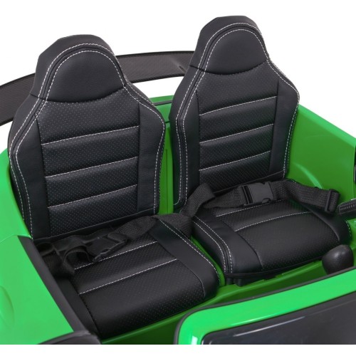 Mercedes-Benz GT R pre deti Lakovaný Zelený + Pohon 4x4 + Vetráčik + Diaľkové ovládanie + EVA + MP3 LED