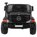 Auto na batériu Mercedes-Benz Zetros pre deti Čierny + 2-miestny + Batožinový priestor + Diaľkové ovládanie