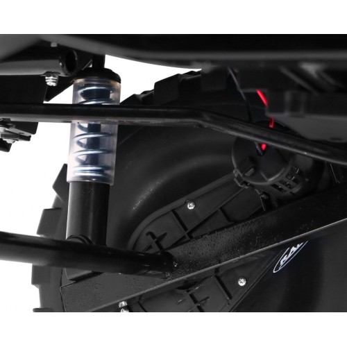 Auto na batériu Mercedes-Benz Zetros pre deti Čierny + 2-miestny + Batožinový priestor + Diaľkové ovládanie