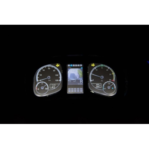 Auto na batériu Mercedes-Benz Zetros pre deti Červený + 2-miestny + Batožinový priestor + Diaľkové ovládanie