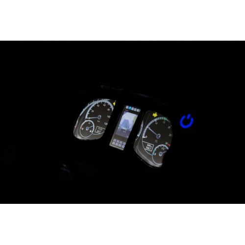 Auto na batériu Mercedes-Benz Zetros pre deti Červený + 2-miestny + Batožinový priestor + Diaľkové ovládanie