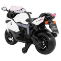 Motorka na batériu BMW K1300S pre deti Biely + Pomocné kolieska + Zvuky Svetlá + Pomalý štart