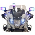 BMW R1200RT Polícia Motorka elektrická pre deti + Pomocné kolieska + Zvuky + LED + EVA + Pomalý štart