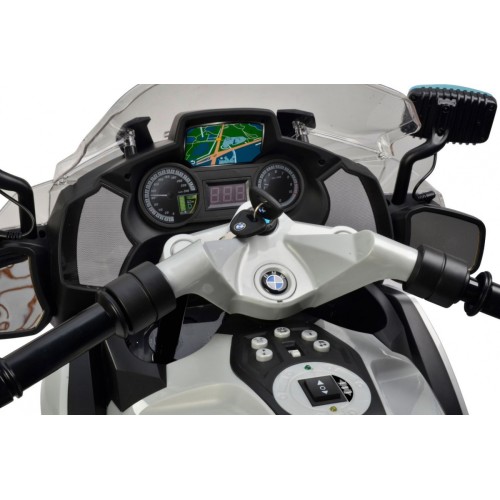 BMW R1200RT Polícia Motorka elektrická pre deti + Pomocné kolieska + Zvuky + LED + EVA + Pomalý štart
