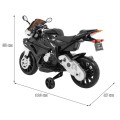 Motorka na batériu BMW S1000 RR pre deti Čierny + Pomocné koliečka + Stojan