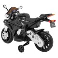 Motorka na batériu BMW S1000 RR pre deti Čierny + Pomocné koliečka + Stojan
