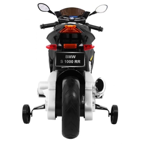 Motorka na batériu BMW S1000 RR pre deti Čierny + Pomocné koliečka + Stojan