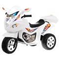 Motorka Trojkolesová BJX-088 elektrická pre najmenších Biela + Zvuky + Svetlá