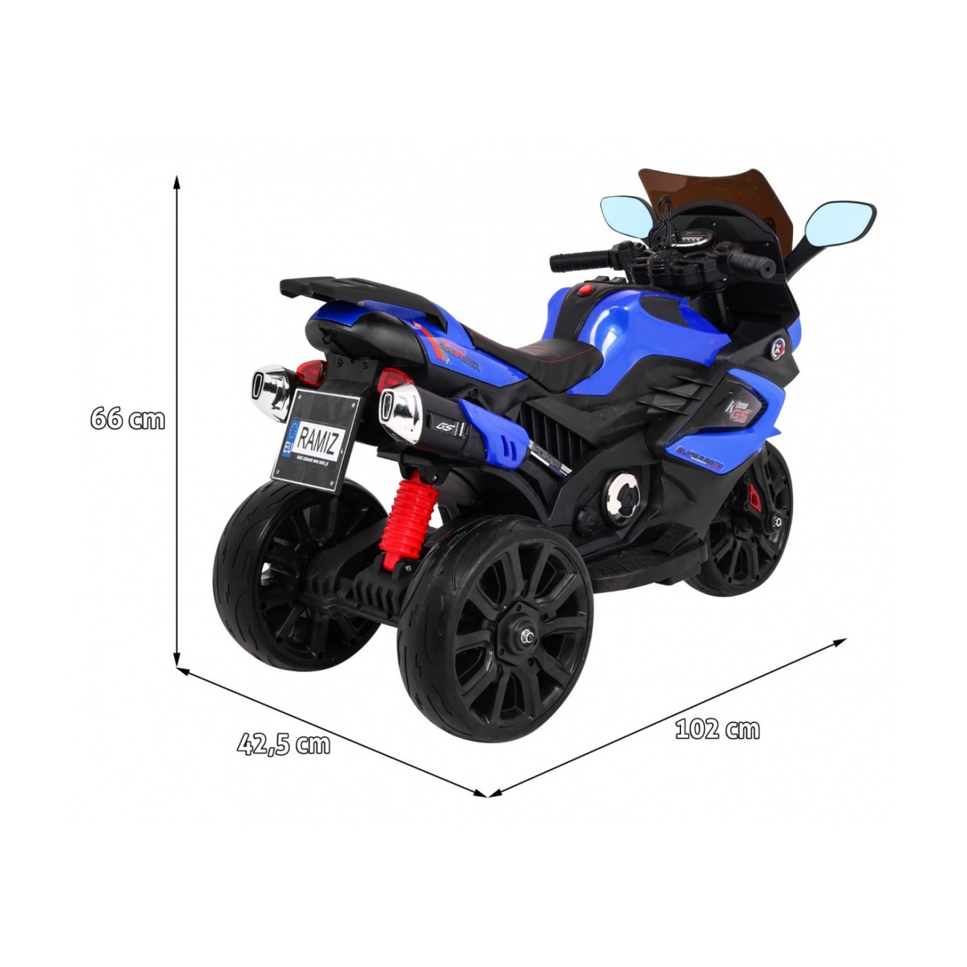 Vozidlo Motorka Grand Šport Modrý