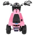 Motorka MiniBike na batériu pre deti Ružová + Zvuky + LED svetlá + Ekokoža
