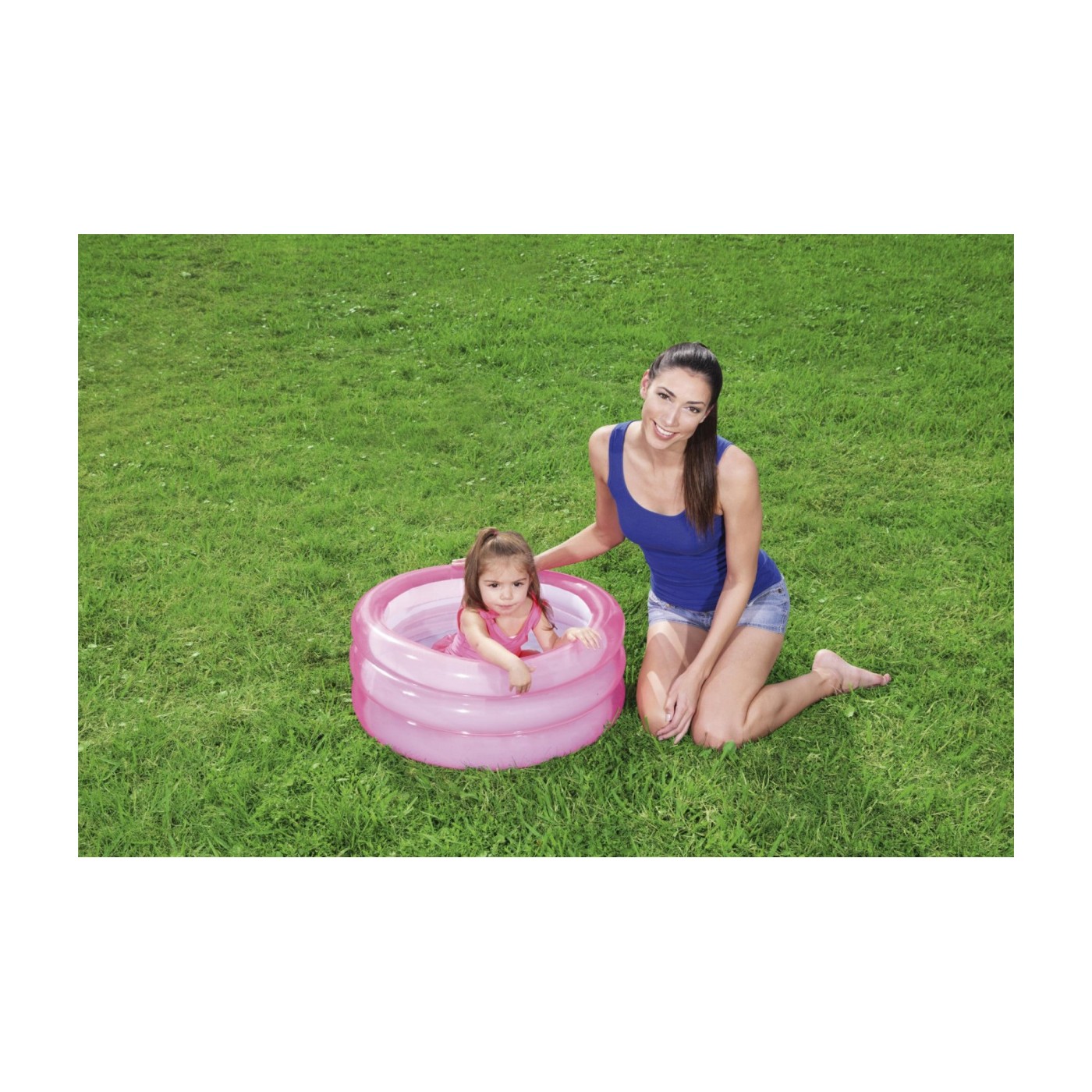 Bazénik pre deti na nafukovanie Ružový 70x30cm BESTWAY + Opravná záplata