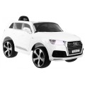 Audi Q7 Lift na batériu pre deti Biele + Diaľkové ovládanie + Pomalý štart + EVA + Ekokoža + MP3 LED