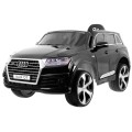 Audi Q7 Lift na batériu pre deti Čierne + Diaľkové ovládanie + Pomalý štart + EVA + Ekokoža + MP3 LED