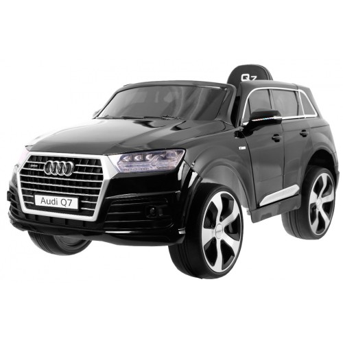 Audi Q7 Lift na batériu pre deti Čierne + Diaľkové ovládanie + Pomalý štart + EVA + Ekokoža + MP3 LED