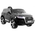 Audi Q7 Lift na batériu pre deti Čierne + Diaľkové ovládanie + Pomalý štart + EVA + Ekokoža + MP3 LED