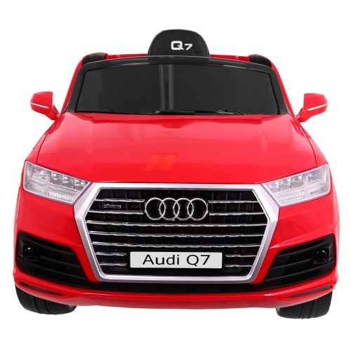 Audi Q7 Lift na batériu pre deti Červené + Diaľkové ovládanie + Pomalý štart + EVA + Ekokoža + MP3 LED