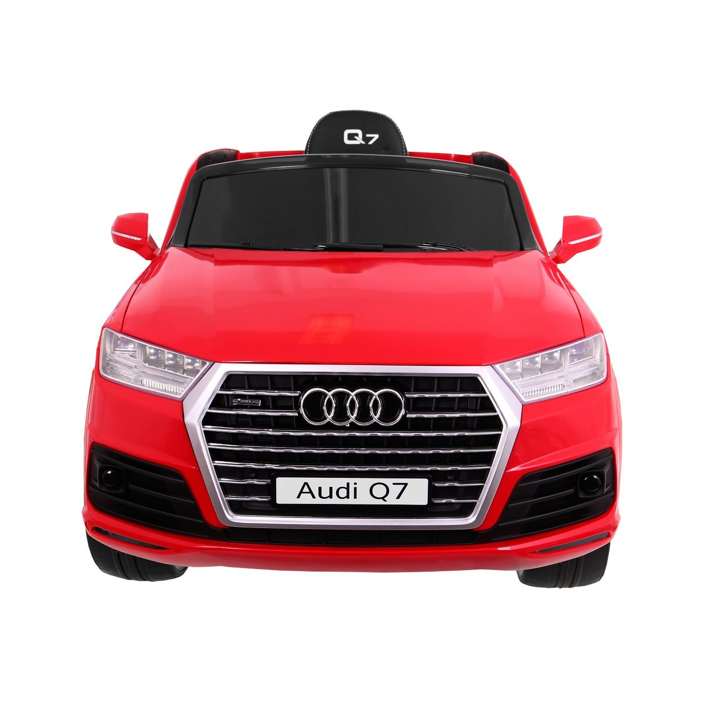 Audi Q7 Lift na batériu pre deti Červené + Diaľkové ovládanie + Pomalý štart + EVA + Ekokoža + MP3 LED
