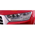 Audi Q7 Lift na batériu pre deti Lakované Červené + Diaľkové ovládanie + Pomalý štart + EVA + MP3 LED