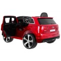 Audi Q7 Lift na batériu pre deti Lakované Červené + Diaľkové ovládanie + Pomalý štart + EVA + MP3 LED