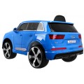 Audi Q7 Lift na batériu pre deti Lakované Modré + Diaľkové ovládanie + Pomalý štart + EVA + MP3 LED