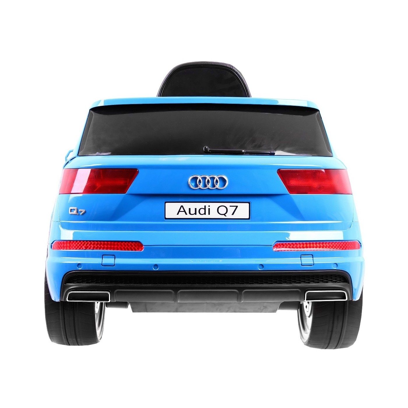 Audi Q7 Lift na batériu pre deti Lakované Modré + Diaľkové ovládanie + Pomalý štart + EVA + MP3 LED