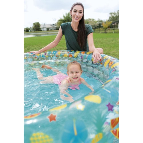 Záhradný bazén pre deti 170x53cm Tropický BESTWAY + Opravná záplata