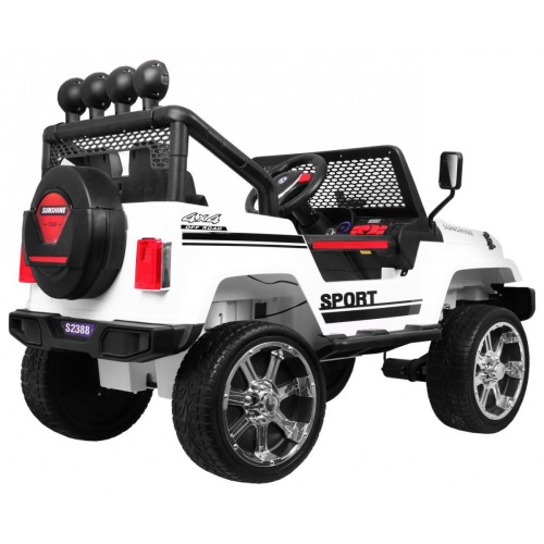 Terénne autíčko Raptor Drifter Biele + Diaľkové ovládanie + Pohon 4x4 + Úložný priestor + Pomalý štart + MP3 LED