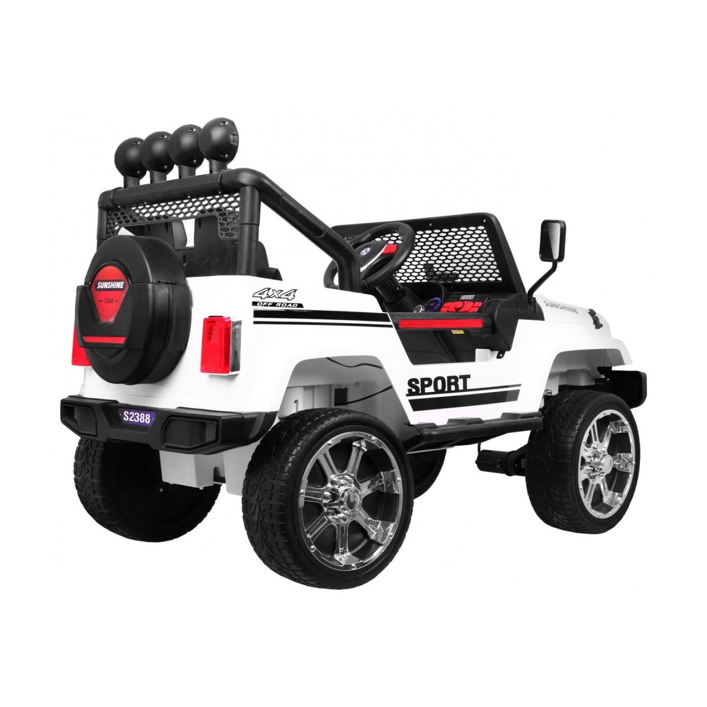 Terénne autíčko Raptor Drifter Biele + Diaľkové ovládanie + Pohon 4x4 + Úložný priestor + Pomalý štart + MP3 LED