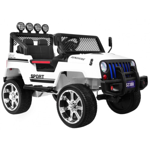 Terénne autíčko Raptor Drifter Biele + Diaľkové ovládanie + Pohon 4x4 + Úložný priestor + Pomalý štart + MP3 LED