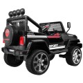 Terénne autíčko Raptor Drifter Čierne + Diaľkové ovládanie + Pohon 4x4 + Úložný priestor + Pomalý štart + MP3 LED
