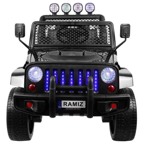 Terénne autíčko Raptor Drifter Čierne + Diaľkové ovládanie + Pohon 4x4 + Úložný priestor + Pomalý štart + MP3 LED