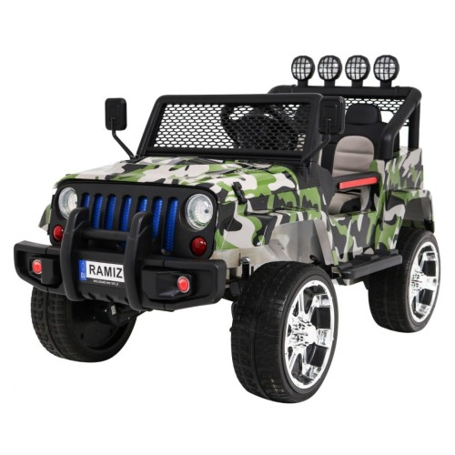 Terénne autíčko Raptor Drifter Moro + Diaľkové ovládanie + Pohon 4x4 + Úložný priestor + Pomalý štart + MP3 LED