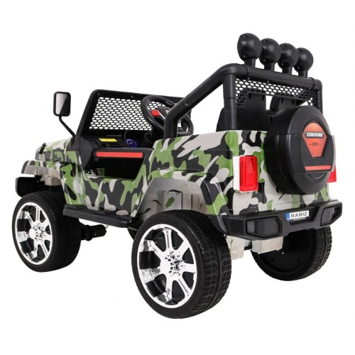Terénne autíčko Raptor Drifter Moro + Diaľkové ovládanie + Pohon 4x4 + Úložný priestor + Pomalý štart + MP3 LED