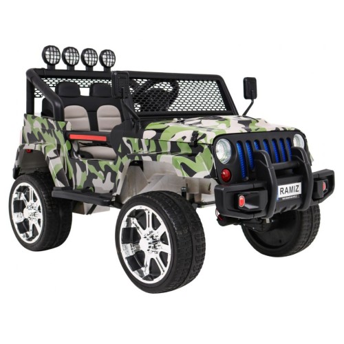 Terénne autíčko Raptor Drifter Moro + Diaľkové ovládanie + Pohon 4x4 + Úložný priestor + Pomalý štart + MP3 LED